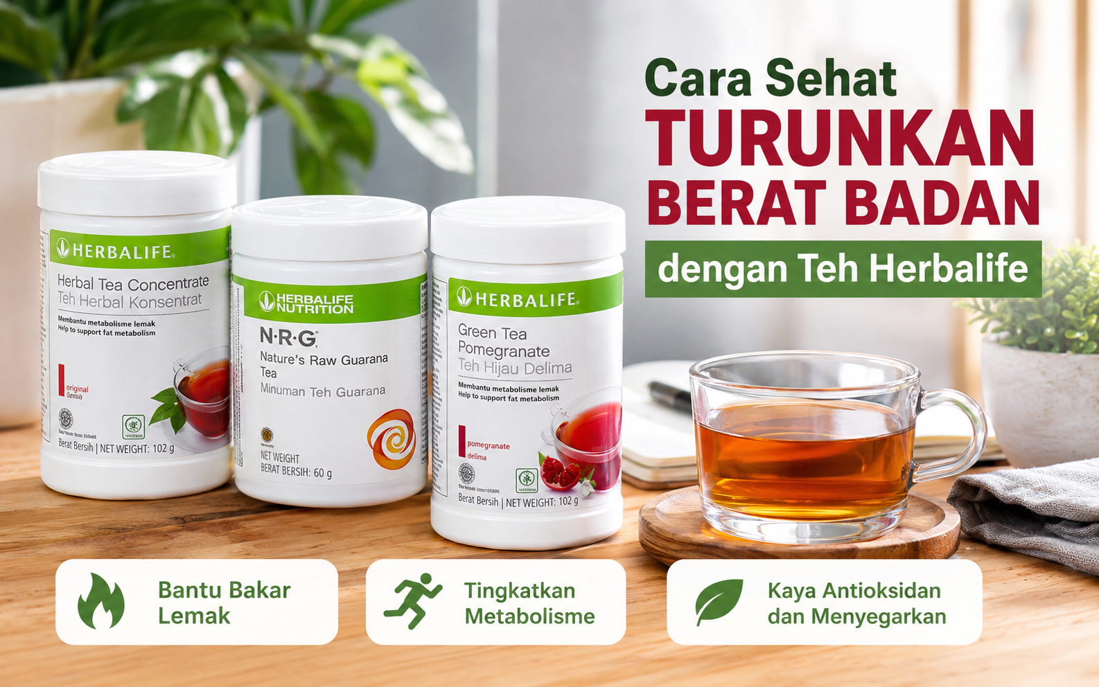 Tips Menurunkan Berat Badan dengan Teh Herbal