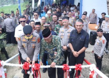 Jembatan Merah Putih Presisi di Muaro Jambi