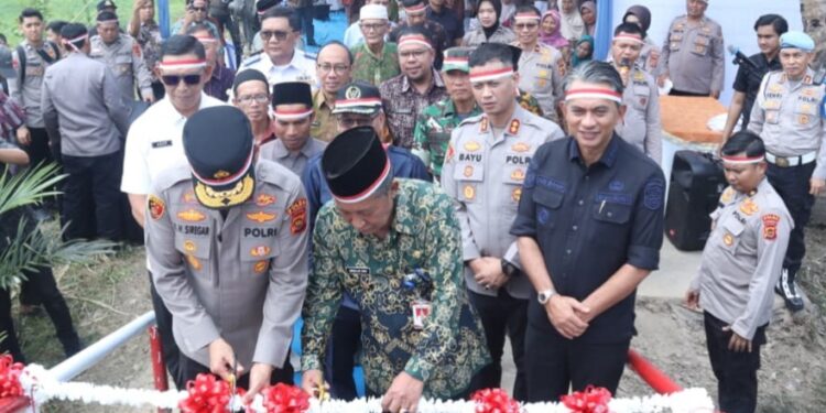 Jembatan Merah Putih Presisi di Muaro Jambi
