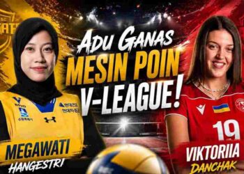 Megawati Hangestri vs Viktoriia Danchak, Duel Mesin Poin V-League Kembali Memanas