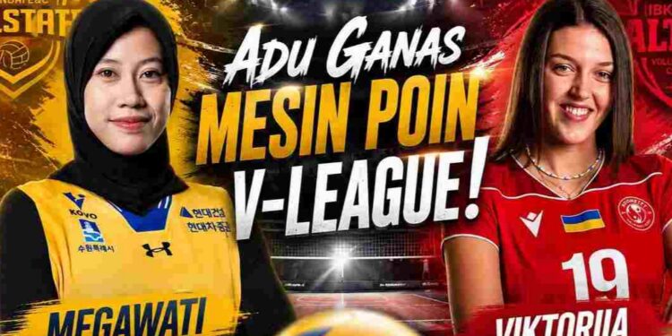 Megawati Hangestri vs Viktoriia Danchak, Duel Mesin Poin V-League Kembali Memanas