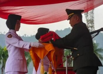 Penurunan Bendera Merah Putih HUT ke-81 RI