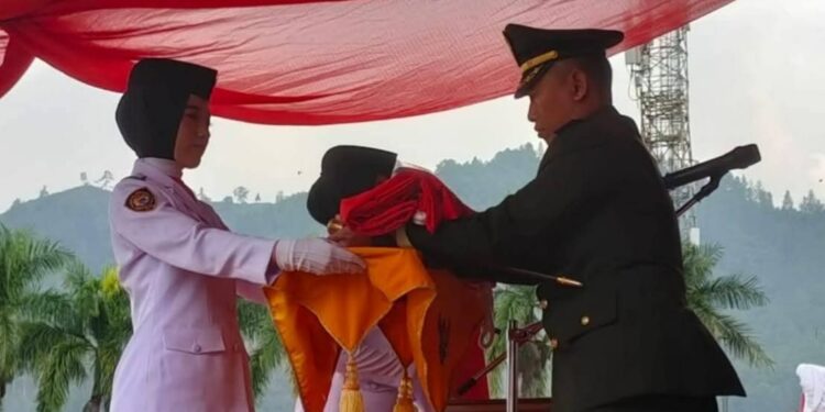Penurunan Bendera Merah Putih HUT ke-81 RI