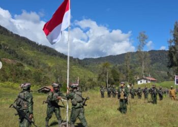 Jenderal Kopassus Datangi Markas OPM, Pimpin Upacara HUT Ke-81 RI di Ugimba