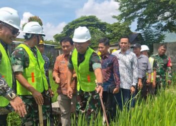 Dampingi Kunjungan Danrem 042, Tinjau Opla Rawa Kumun Debai