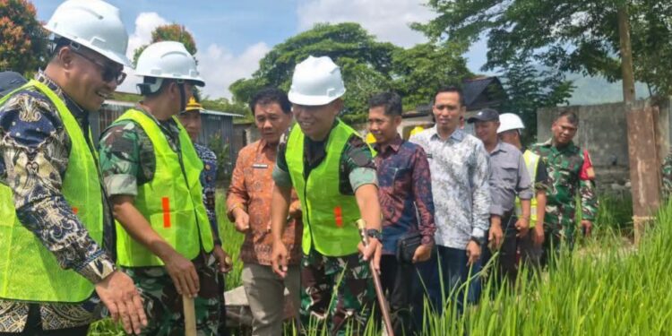 Dampingi Kunjungan Danrem 042, Tinjau Opla Rawa Kumun Debai