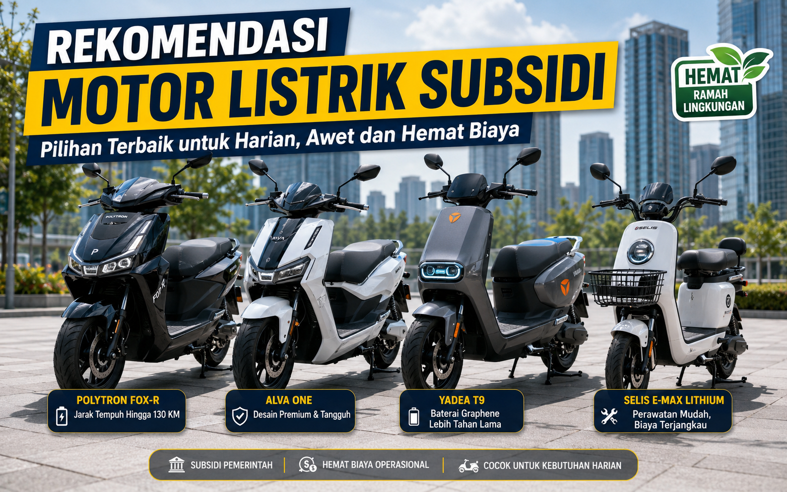 Rekomendasi Motor Listrik Subsidi