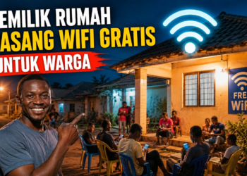 Seorang Pria Ini Rela Pasang Wifi Gratis untuk warga Sekampung
