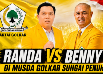 Pendaftaran Berakhir, Benny Vs Randa Bertarung di Musda Golkar Sungai Penuh