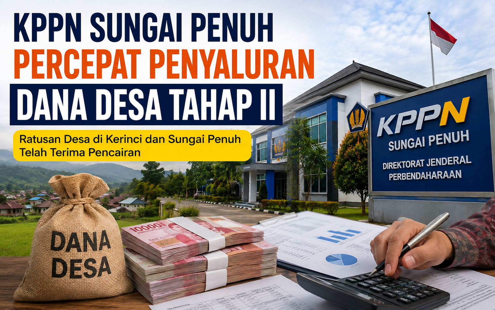 KPPN Sungai Penuh Percepat Penyaluran Dana Desa