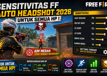 Sensitivitas FF Auto Headshot 2026