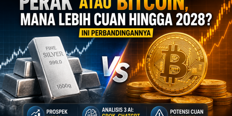 Melihat Potensi Cuan antara Perak dan Bitcoin
