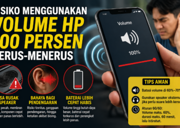 Hati-hati Gunakan Volume HP 100 Persen