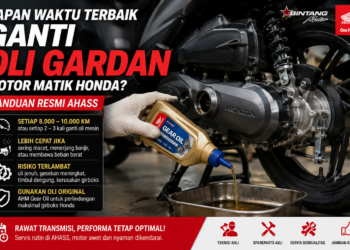 Jadwal pas Ganti Oli Gardan Motor Matik