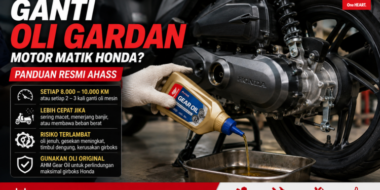 Jadwal pas Ganti Oli Gardan Motor Matik