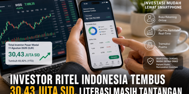 Tembus 30,4 Juta Investor, OJK dan KSEI Ingatkan Pentingnya Literasi Risikonya
