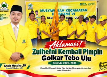 Zulhefni Kembali Nahkodai Golkar Tebo Ulu