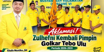 Zulhefni Kembali Nahkodai Golkar Tebo Ulu
