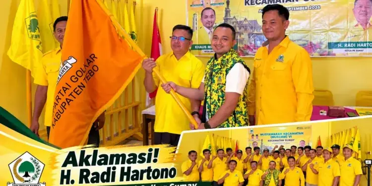 H. Radi Hartono Kembali Nahkodai Golkar Sumay