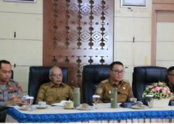 Wako Alfin dan Wawako Azhar Ikuti Zoom Rakor Karhutla
