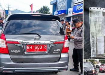 Petugas Temukan Mobil Dinas PUPR Sungai Penuh Tak Bayar Pajak