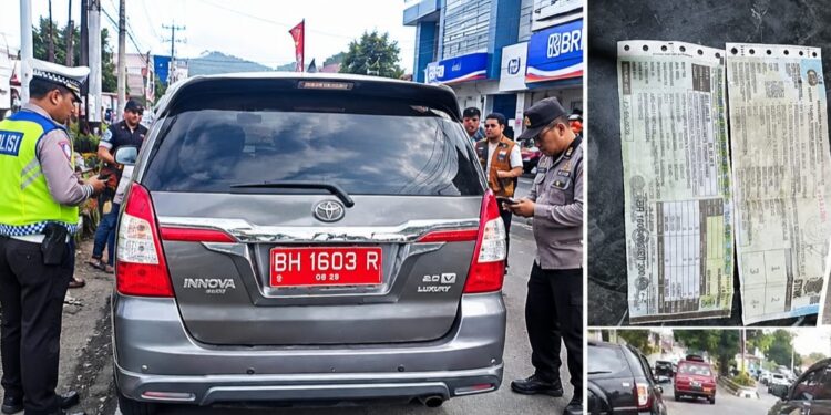 Petugas Temukan Mobil Dinas PUPR Sungai Penuh Tak Bayar Pajak