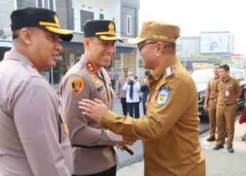 Wako Alfin Sambut Kapolres Kerinci AKBP Hermawan Rizky Yudhanyoro