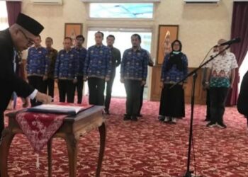 Tiga Pejabat Eselon II Tanjabtim Dilantik