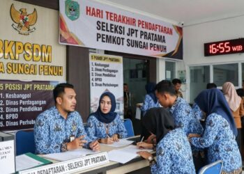 Batas akhir Seleksi Lima Jabatan Kepala OPD Sungai Penuh