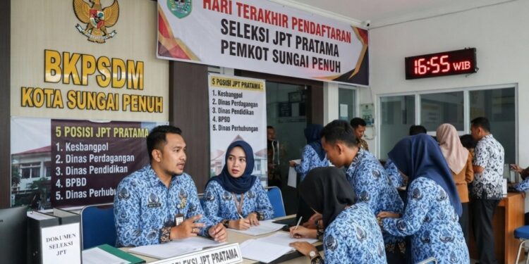 Batas akhir Seleksi Lima Jabatan Kepala OPD Sungai Penuh