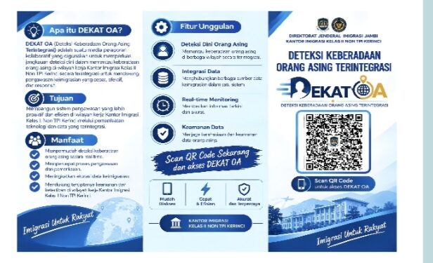 Kantor Imigrasi Kerinci Hadirkan Inovasi”DEKAT OA” Untuk Perkuat Deteksi Dini Keberadaan Orang Asing