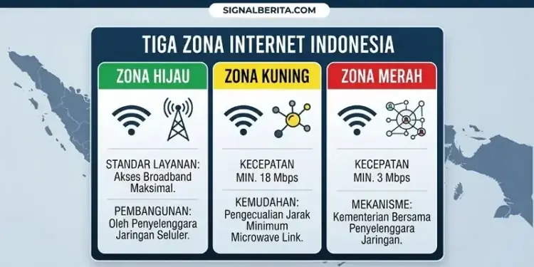 Percepatan Internet Di Indonesia Bakal Di peta menjadi Tiga Zona