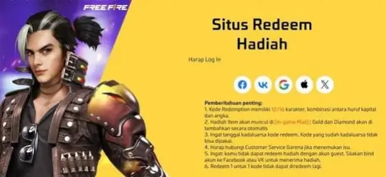 Kode Redeem Free Fire Terbaru 28 September