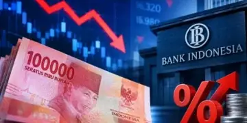 Rupiah Melemah, Risiko Suku Bunga Tinggi Bertahan