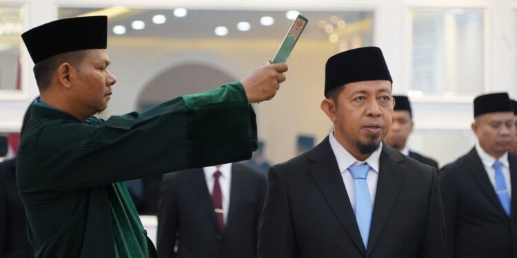 Basnang Said Dilantik Jadi Dirjen Pesantren Pertama