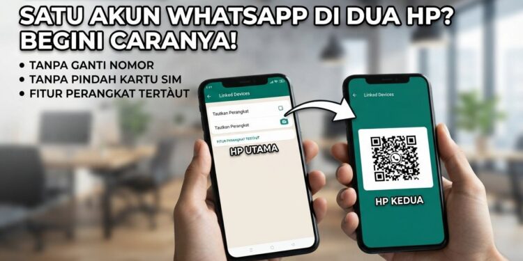 Mau Pakai Satu WhatsApps di Dua HP Tanpa Ganti Nomor