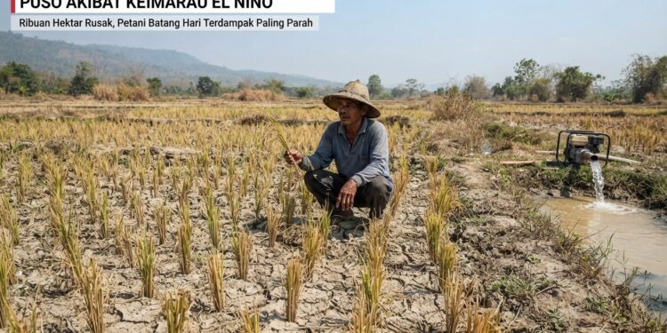Ratusan Hektare Padi Kerinci dan Sungai Penuh Ikut Terdampak