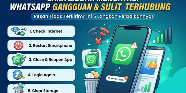 WhatsApp Sulit Terhubung ke Internet?