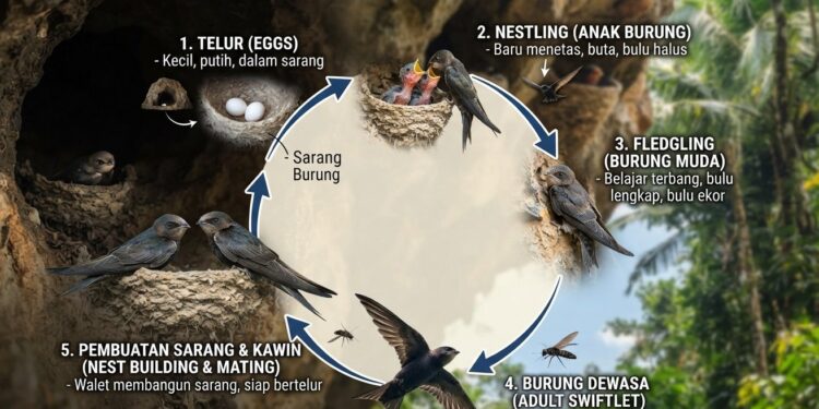Memahami Siklus Hidup Burung Walet
