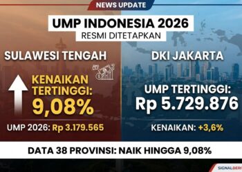 Daftar Lengkap UMP 2026 di 38 Provinsi