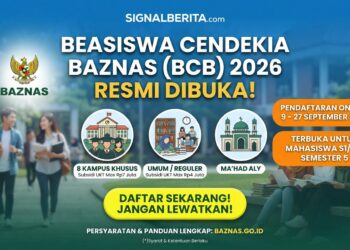 Beasiswa Cendekia BAZNAS 2026 Dibuka