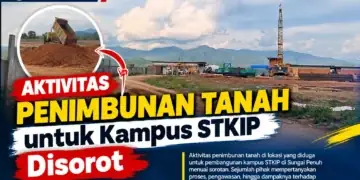 Aktivitas Penimbunan Tanah untuk Kampus STKIP Disorot 