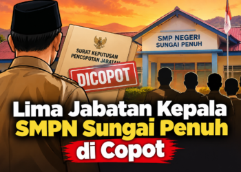 Lima Kepala SMP Negeri di Sungai Penuh Dicopot