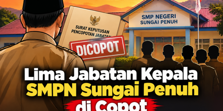 Lima Kepala SMP Negeri di Sungai Penuh Dicopot