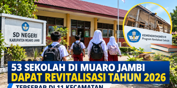 Sekolah Di 11 Kecamatan di Muaro Jambi Akan dapat Program Revitalisasi
