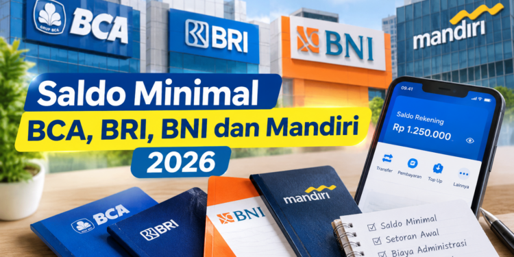 Ini Saldo Minimal BCA, BRI, BNI dan Mandiri 2026