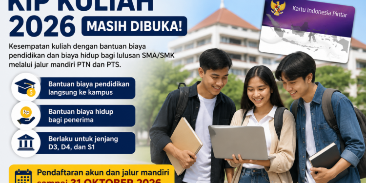 KIP Kuliah 2026 Masih Dibuka