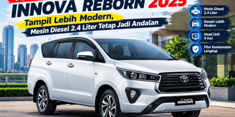 Toyota Innova Reborn 2025 Tampil Lebih Modern