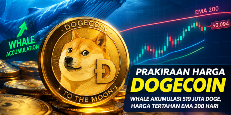 Harga Dogecoin Tertahan EMA 200 Hari