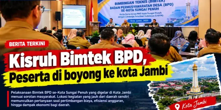 Boyong Peserta Bimtek BPD ke Kota Jambi